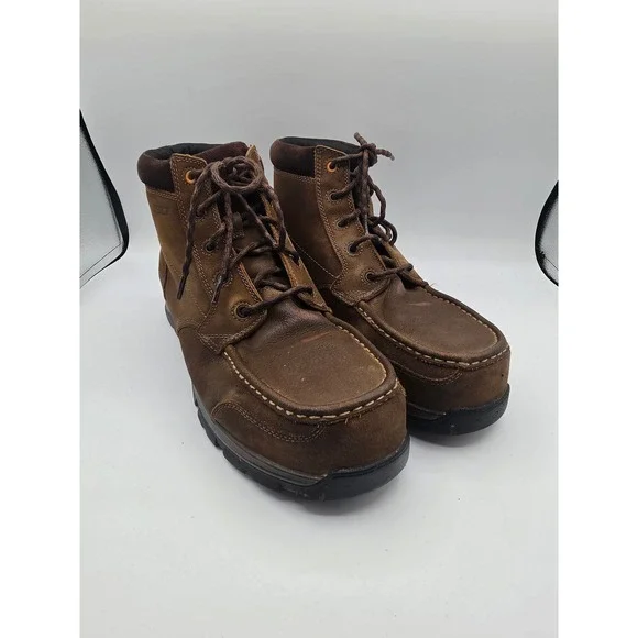 Ariat Work Mens Brown Leather Composite Toe Static Dissipative Boots 12EE