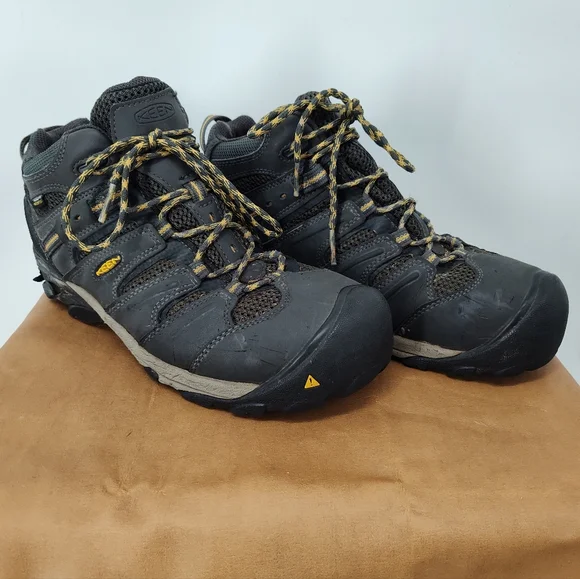 Keen Mens Lansing Mid Waterproof Steel Toe Work Boots Size 10.5 EE