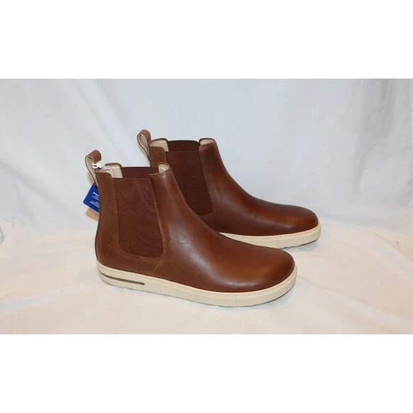Birkenstock Men's Bend Leather Chelsea Cognac‎ Boots EU 42 US 9-9.5 Reg NEW