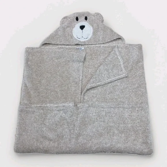 Roudelain Wearable Bear Hooded Blanket Animal Gray 33.5