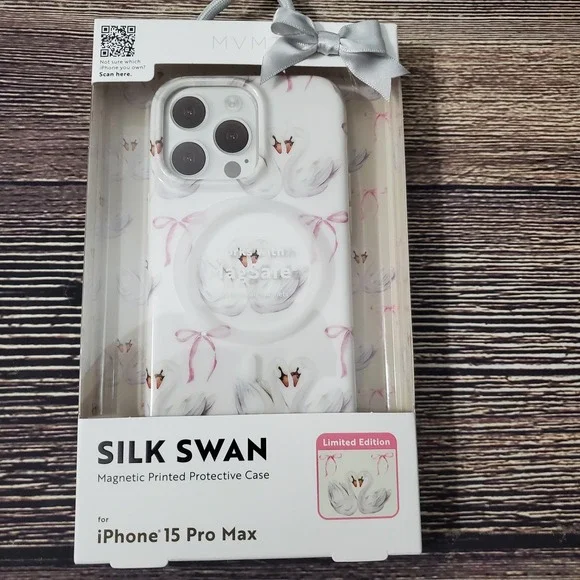 Limited Edition Swan iPhone 15 Pro Max Protective Case Swan Bow Pink New Sealed