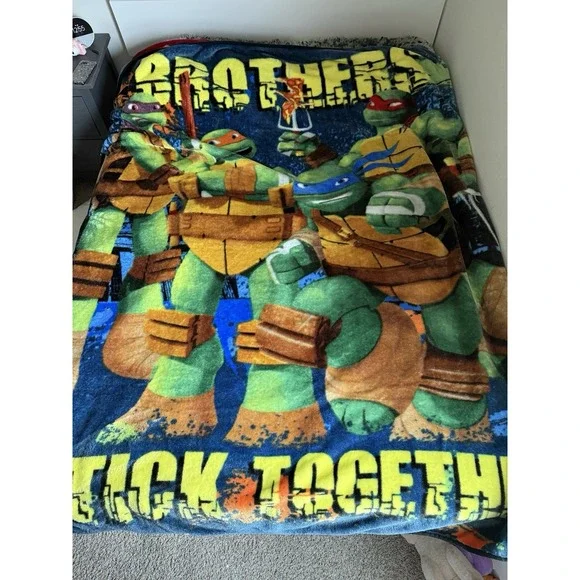 Teenage‎ Mutant Ninja Turtles Soft Plush Blanket 62X90 Full Size Bed