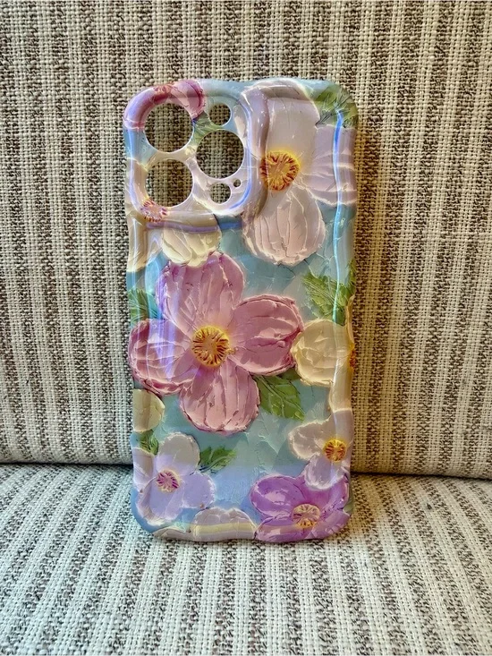 Pretty Floral Pastel Phone Case - Pink & White Flowers for IPhone 16 Pro Max