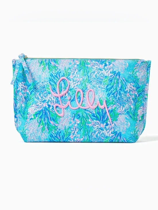 NEW Lilly Pulitzer GWP makeup cosmetic travel toiletry bag sport pouch