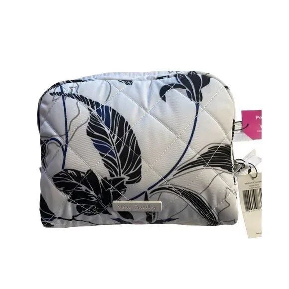 VERA BRADLEY MEDIUM COSMETIC - TWILIGHT GARDEN