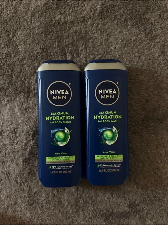 NIVEA MEN Maximum Hydration 3-in-1 Body Wash - Blue