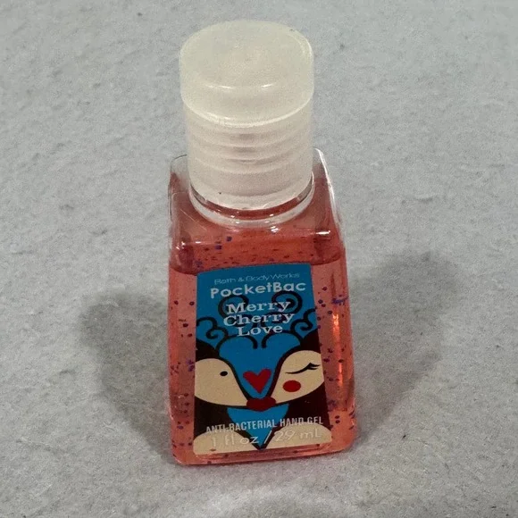 Bath & Body Works PocketBac Hand Sanitizer Pink Merry Cherry Love 1oz