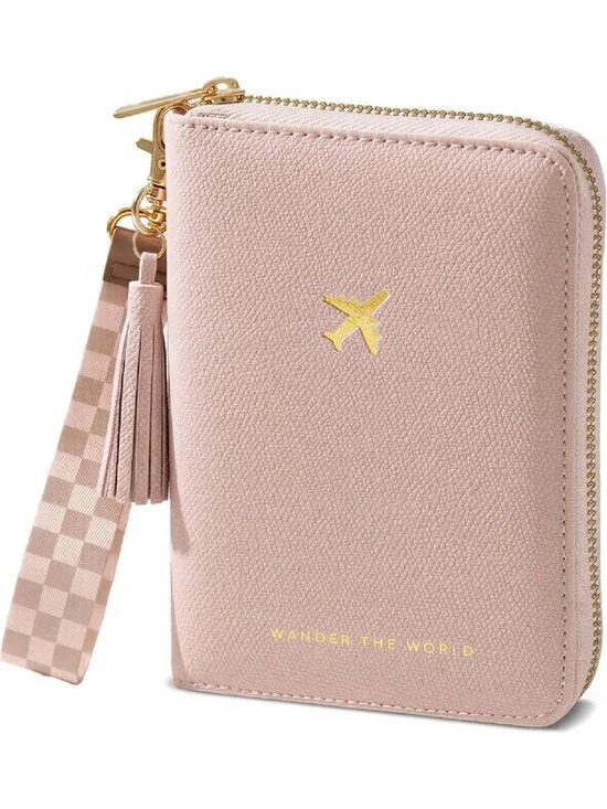 Stylish Travel Wallet & Passport Holder with Wristlet Strap - Perfect for
