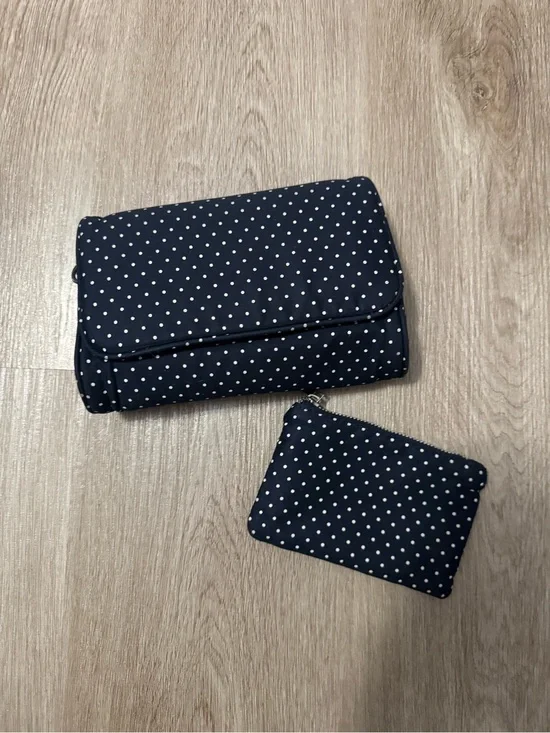 Brandy Melville Makeup Bag and Matching polka dot wallet