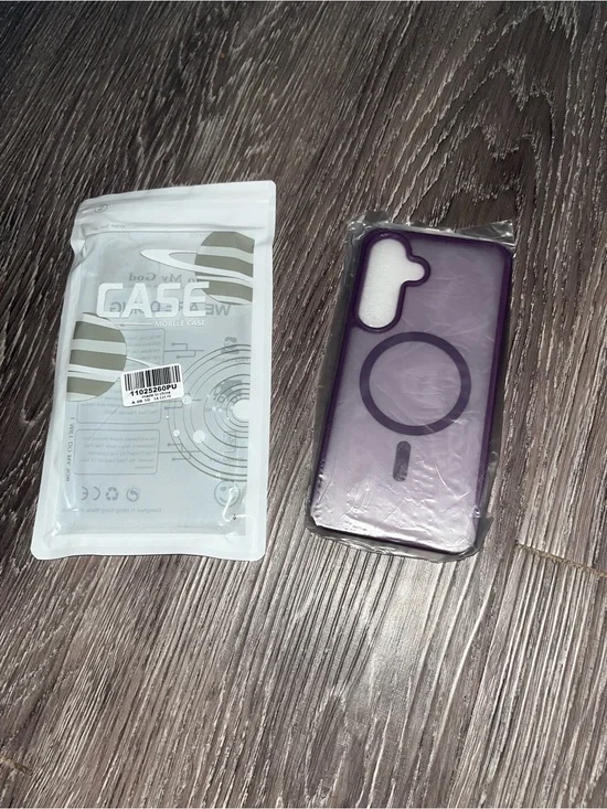 Purple Smartphone Case with Magnetic Ring- Samsung S25 FE