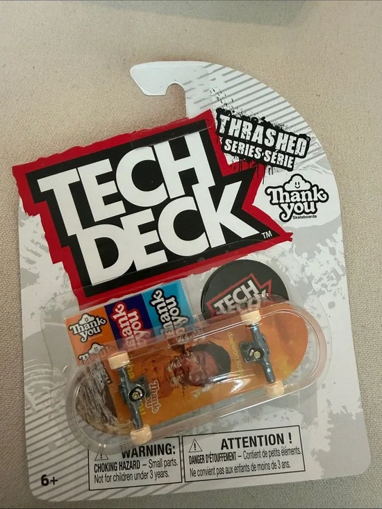 Thrashed Series Mini Skateboard - Orange