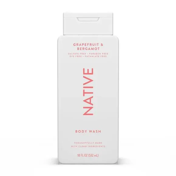 Native Body Wash  Grapefruit & Bergamot 18oz - 2 Pk