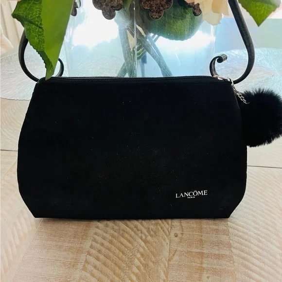 Lancôme Black Suede Pouch