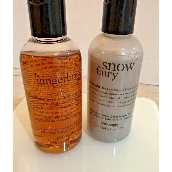 Philosophy Snow Fairy & Gingerbread Man 3-in-1 Shower Gel Gift Set 6oz 180ml New