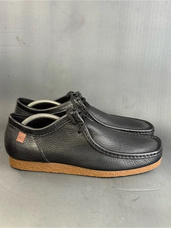 Clarks Men's Shacre II Run shoes black tumbled leather shoes men’s size 11.5