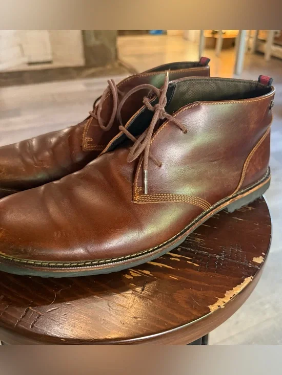 Timberland Richdale Chukka Boots Mens Size 10 Brown Leather Lace Up A1TYN