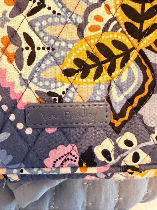 Vera Bradley Quilted Floral laptop Bag - Multi Blue/Pink/Yellow