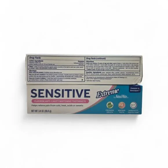 2 Sensitive Toothpaste Extreme by Natural White Exp 02/2028