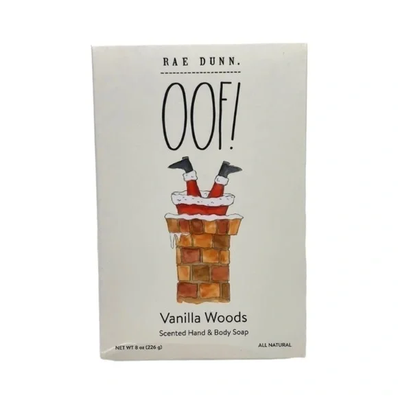 Rae Dunn Scented Hand & Body Soap - Oof! Vanilla Woods Scent, 8oz, SB120