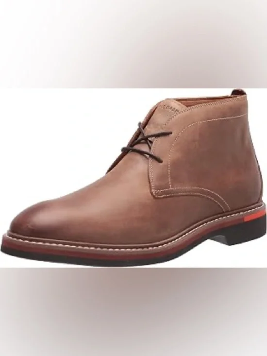 Cole Haan York Grand 360 Chukka boots in a rich brown leather size 10M