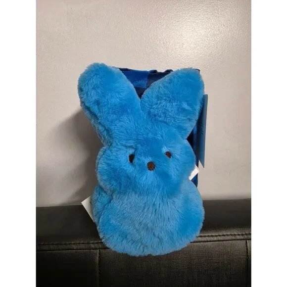 New 8.5' Blue Easter Peeps Plush & Chessboard Blanket for Adult/ Child Gift Set