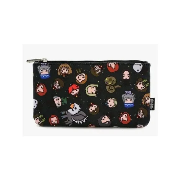 Loungefly Harry Potter Zipper Pouch Cosmetic Makeup Bag Pencil Coin Characte NWT