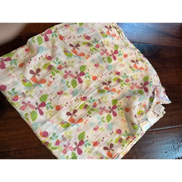 Aden and Anais‎ vintage Zutano collab swaddles blanket neon floral rare htf