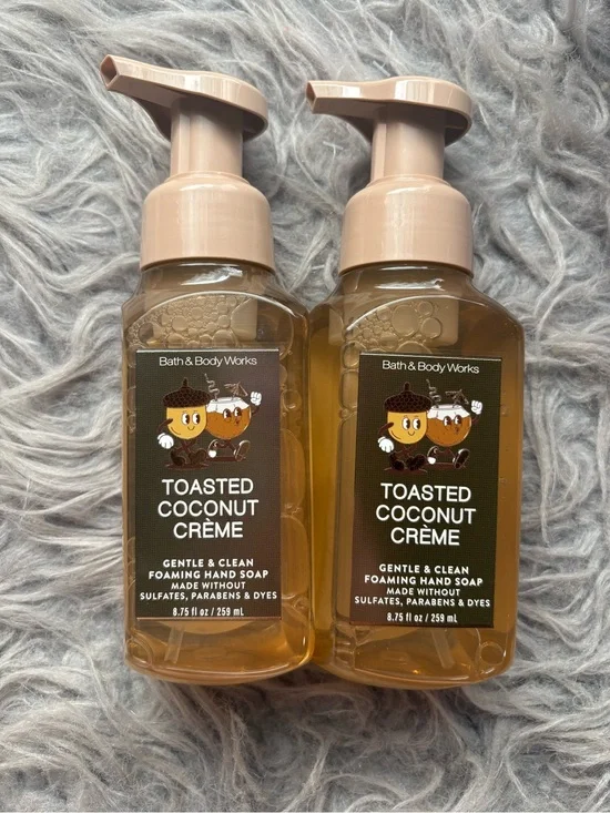 BBW TOASTED COCONUT CREME FOAMING HAND SOAPS X2 NWT