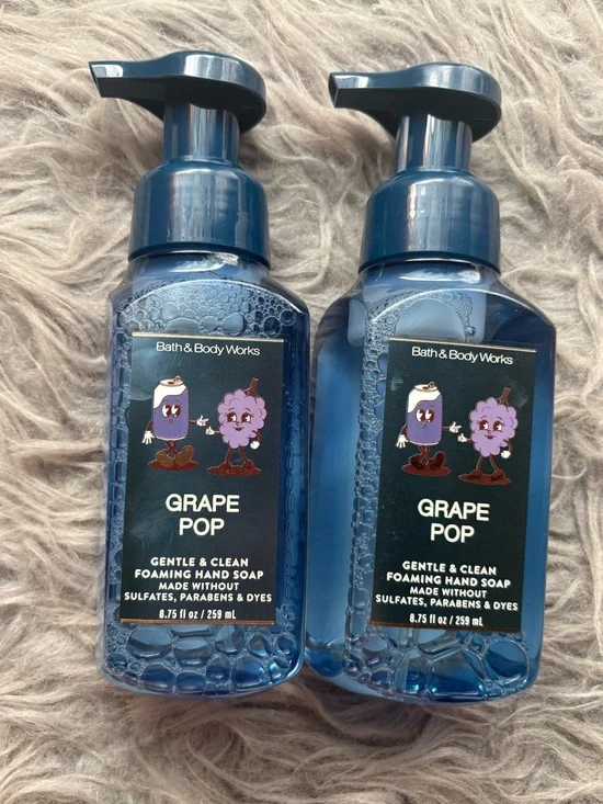 BBW GRAPE POP FOAMING HAND SOAPS X2 NWT