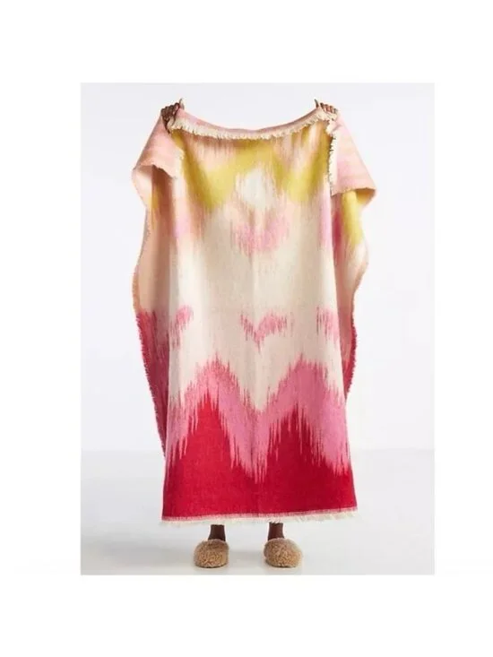 Anthropologie Woven Crisanta Throw Blanket