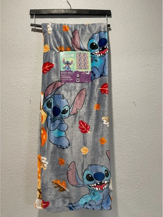 Disney Stitch Plush Throw Blanket 50x70 Inches