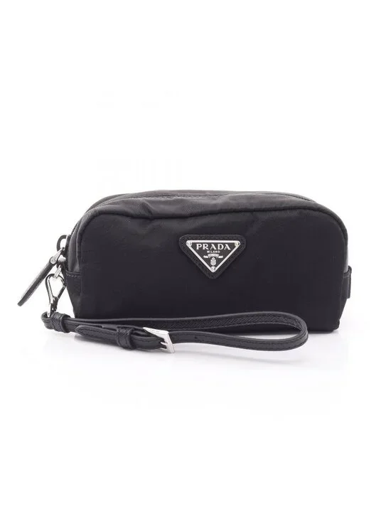 Prada Pouch Nylon Leather