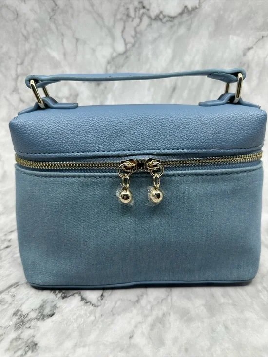 LC Lauren Conrad Light Blue Top-Handle Cosmetic Case