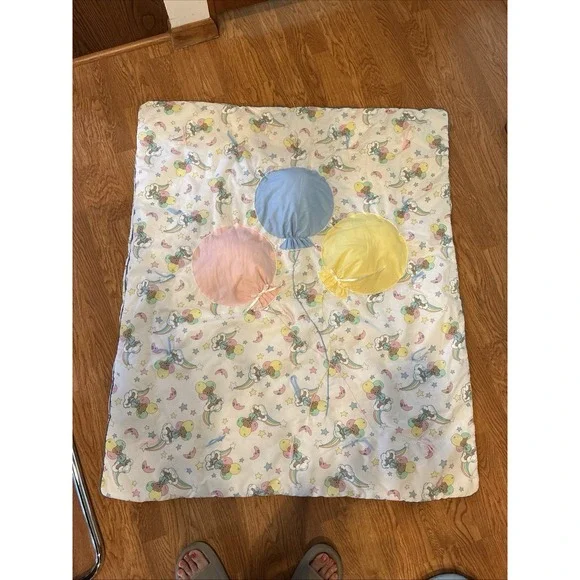 Vintage Precious Moments Baby Quilt Blanket Comforter 48