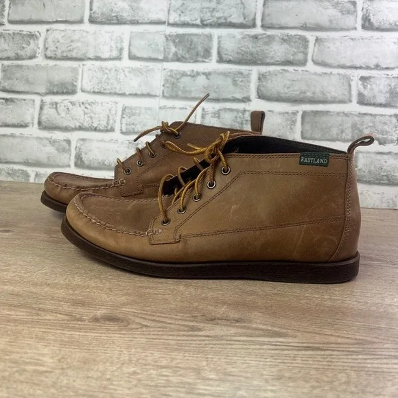 Eastland Seneca Camp Moc Chukka Boots Brown Leather‎ Size 10.5