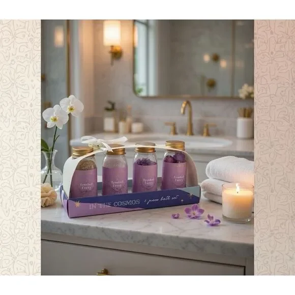 Ulta In The Cosmos 6 PC. Bath Set-Bath Salts, Fizz Powder,Drops & Confetti New❤️