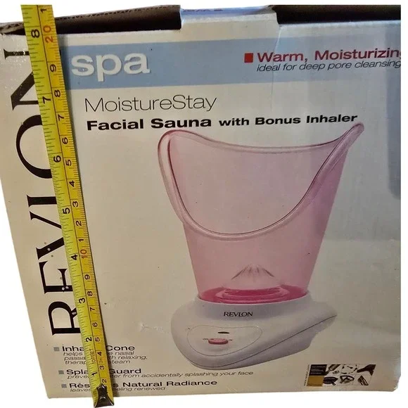 New! Revlon MoistureStay Facial Sauna with BONUS Inhaler‎ TESTED Cleaning Detox