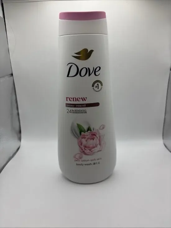 Dove Renew Body Wash, Peony + Rose Oil, 20 fl oz