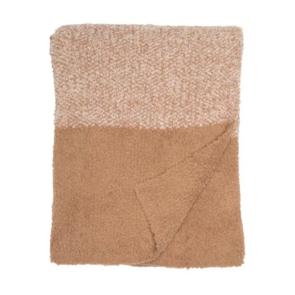 Barefoot Dreams Cozy Chic Blanket with Heathered Stripe