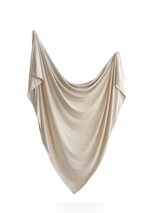 Mushie Stretchy Swaddle - Fog