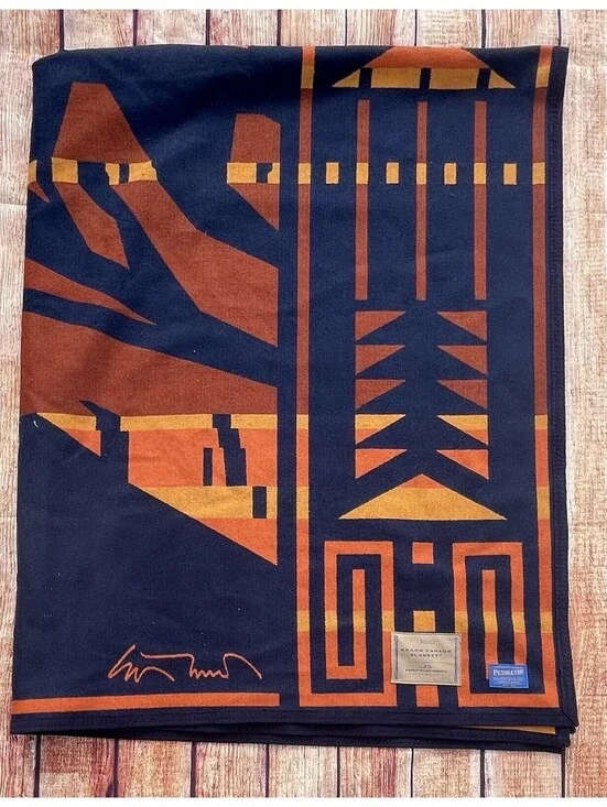 Limited Edition Pendleton Grand Canyon Ed Mell Wool Blanket Dewey Trading Co.