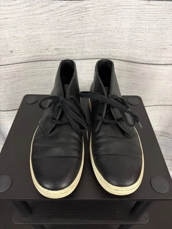 Mens Vince Leather Abe Chukka Sneakers Size 10