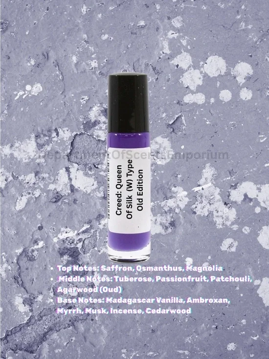 Queen Of Silk (W) Type 1/3 Oz Glass Roll-On Bottle