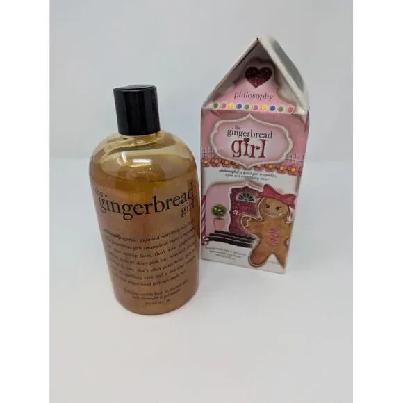 Philosophy The Gingerbread Girl‎ Foaming Bubble Bath & Shower Gel 16 Oz NEW NIB