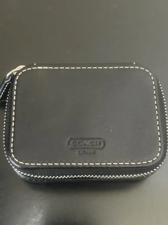 Coach Leather Black Pill Case. Vintage.
