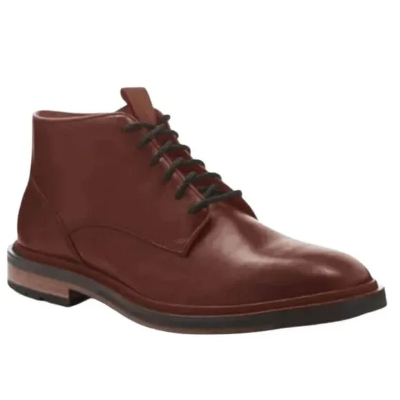 COLE HAAN Cranston Brown Leather Lace-Up Chukka Boot Size 13M