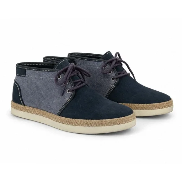 UGG Australia‎ Reefton Navy Suede Canvas Chukka Vibram Boots Mens 11