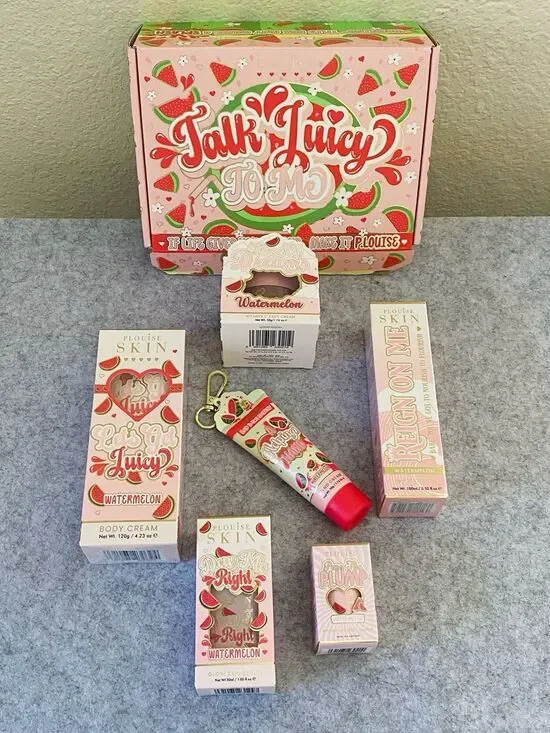 P.Louise Talk Juicy To Me Watermelon Skincare Gift Set 6 Full Size Products NIB