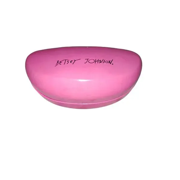 Betsey Johnson Pink Hard Shell Glasses Case