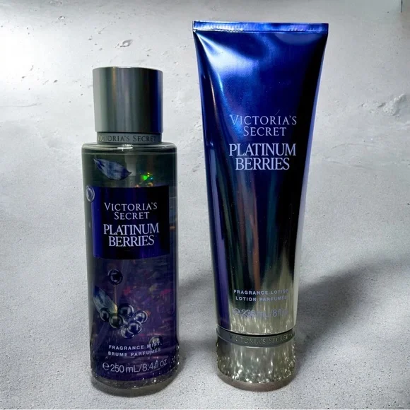 Victoria’s Secret Platinum Berries Body Lotion Gift Set NWT